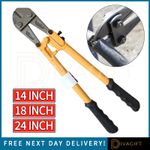 BOLT CUTTERS WIRE CABLE CHAIN CROPPERS HEAVY DUTY CARBON STEEL 14 18 24 INCH NEW