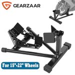 Motorcycle Wheel Chock for 15-22'' Wheels Garage Tool UK GEARZAAR Trailer