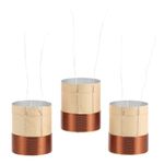  3pcs Woofer Voice Coil: 25.5mm 1" Voice Coil Replacement For Bass Speaker -