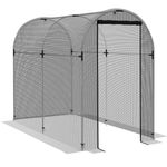 Fruit Cage Plant Protection Net Tent Garden Crop Cover 2.4x1.2x1.9m Black