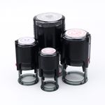 Personalized Custom Rubber Stamp Self Inking Your Logo Design Round  5 Color