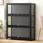 3-Tier Figure Model Display Case Collection Shelf Storage Cabinet W/ Door