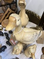 Set of 4 Vintage Duck Figures