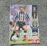 Newcastle United V Liverpool 1998 League Cup Quarter Final Football Progamme