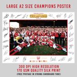 Large A2 Arsenal Premier League Champions 2025/26  High Quality 170gsm Poster
