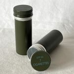 2 Vintage 70s Military Cigarette Ration Tubes 27P/22 Beadon Tropical Survival