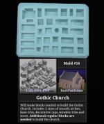 Hirst Arts D&D Dwarven Forge Mould Mold Gothic Church Terrain Diorama #54
