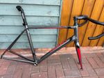 GIANT DEFY ROAD BIKE RIM BRAKE FRAMESET SIZE 56CM M/L WORKING CONDITION
