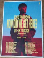 Louis Tomlinson - live band music show 2026 promotional tour concert gig poster