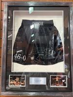 Joe Calzaghe Signed Framed Boxing Shorts - comes with COA