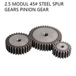 45# Steel Spur Gears Pinion Gear Thick 25 mm 12~100 Teeth For 3D CNC 2.5 Modul