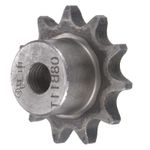 11 Teeth Sprocket Single Strand 1/2" Pitch 10mm Bore Carbon Steel New