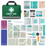 210 Piece Premium First Aid Kit for Car, Travel, Camping, Hiking, Home, Office