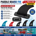 Paddle Board Fin - 9" Replacement sup fin - iSUP/Canoe/Kayak etc Shipped UK