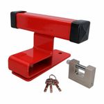 Garage Door Defender Lock Motor Bike Car Stop Bar Up and Over & Padlock