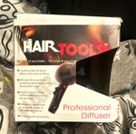 Hair Tools Universal Fitting Diffuser Hair Dryer Attachment Black Plastic