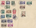 1952 SOMALIA ITALIAN VARIOUS USED ON PIECE INC EXPRESS AND AIR VALUES - RARE