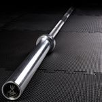 Elite Exersci 7ft Chrome/ Black 2" Olympic Barbell Bar - 20kg, Max Load 300kg