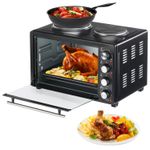 36L Mini Oven Grill Tabletop Counter Top Multi Fuction Cooker with Hobb 3200W