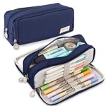 Pencil Case for Girls Boys Large Pencil Cases Big Capacity with 3 Compartments