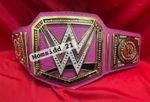 Pink Women Heavyweight Wrestling Championship Belt Replica Adult size 4mm