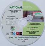 PAT TEST CERTIFICATE PAT TESTING FORMS Portable appliance V7 BY NATIONALCERTS