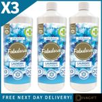 3 x FABULOSA LAUNDRY CLEANSER 1L FOR WASHING DISINFECTANT LIQUID FRESH BREEZE