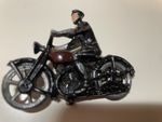 Hubley Or Similar Cast Iron Vintage Motorbike With Driver