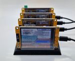 Base Stand Rack Upto 4 NerdMiner NM Miner ESP32 Board & CYD 2.8" Screen - BLACK