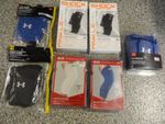 Mixed Lot of (7) Protective and Volleyball knee pads, ankle stabilizers, Medium