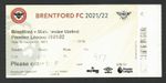Brentford v Manchester United 2021-2022 Premier League Ticket 14/12/2021
