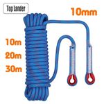 10-50m Climbing Rope Thickened Safety Rescue Static Rock Mountaineering Outdoor