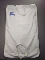 Burberry Prorsum White Garment Storage Bag With Blue Equestrian Knight LG 40x25