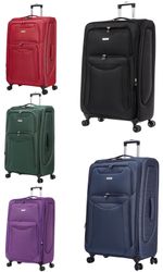Large Suitcase Medium 4 Wheel Expandable Lightweight Luggage Travel Cases Soft