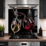 Printed Glass Kitchen Splashback 6mm Toughened Heat Resistant Hob Design No 2074
