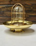 Set of 2 Rustic Farmhouse Decorative Original Brass Ceiling Lights with Shade