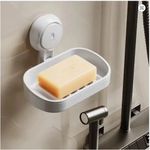Suction Soap Dish for Shower, Max Hold 3 KG Shower Soap Holder for Bathroom