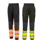 Portwest KX341 PW3 Hi-Vis Flexi Class 1 Stretch Work Joggers Breathable Bottoms