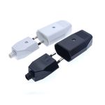 Travel Adapter Converter 2Pin Euro Plug AC 10A Rewireable Male/Female BK/WH