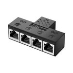 RJ11 Coupler RJ11 Female to 4 Female 6P6C Telephone Inline Coupler Telephone Ext