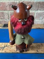 Vintage MCM Sallingboe Denmark Red Beard VIKING Teak Troll Figure 23 Cm 1960s