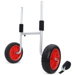 Adjustable Kayak Cart Padded Handles Water Sports Gear Secure Strap