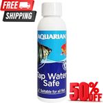 AQUARIAN TAP WATER SAFE, Aquarium Water Conditioner, 118 ml Bottle,White