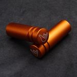 Door Lock Pins Shaka Wave Aluminium Orange Pair VW T5 T5.1 T6 Caddy MK3 & others