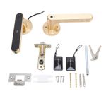 Smart Door Lock Fingerprint Password IC Card 5-in-1 Entry Gold Handle