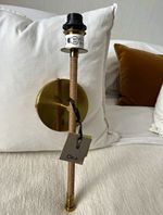 OKA Antique Brass Wall Light, E14, 60W, 220-240V Hardwired Wall Mounted. RRP£175