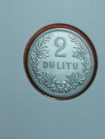 Lithuania 2 Litu silver 1925 coin