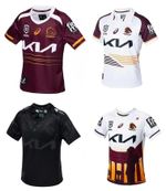 New NRL Brisbane Broncos Home Away Jerseys Broncos Black Rugby Jersey Replica UK