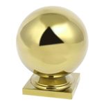 80mmx80mm Ball Top Cap 201 Stainless Steel Gold Tone for Stair Newel Fence Post