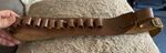 Brown Leather Fire Cartridge Belt Loops 60cms and belt buckle extAmbidextrous +